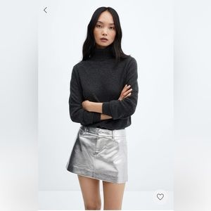 NWT Mango metallic skirt